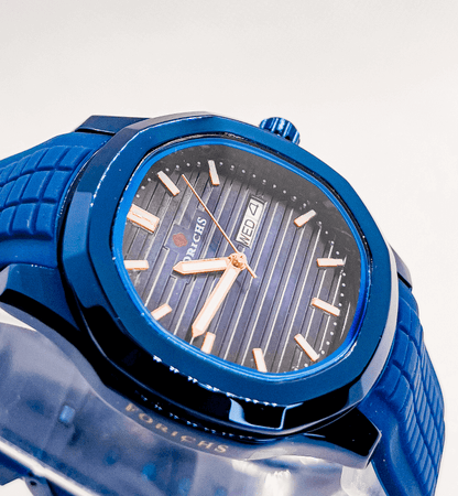 Forichs Blue Watch for Men | Luxury Blue - Signature Seconds