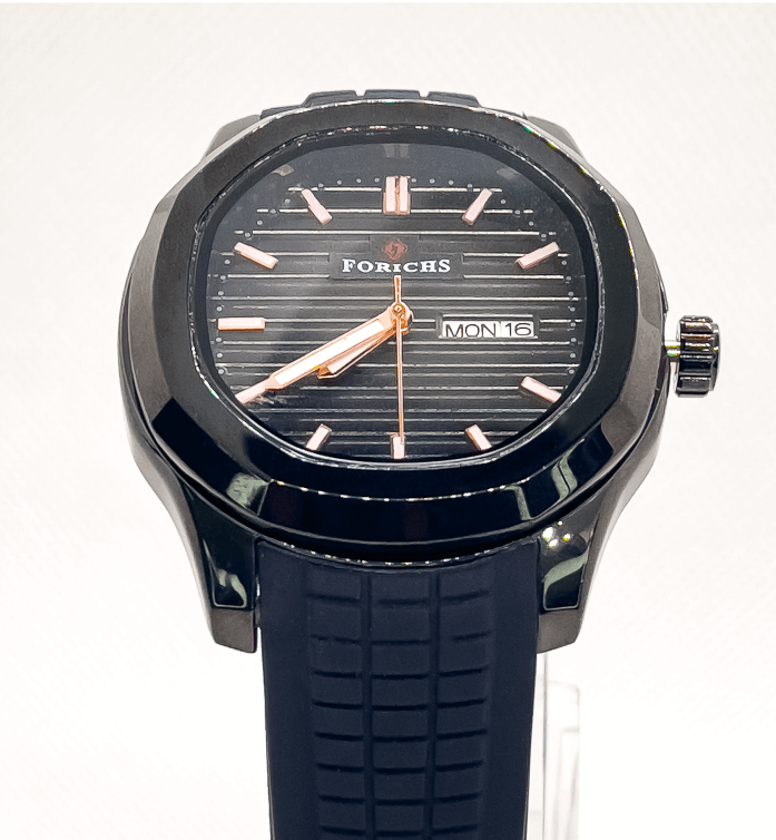 Forichs Navy Blue Watch for Men | Luxury Navy Blue - Signature Seconds