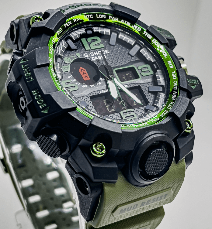 G Shock Casio Green Sports Watch for Men | Black and Green - Signature Seconds