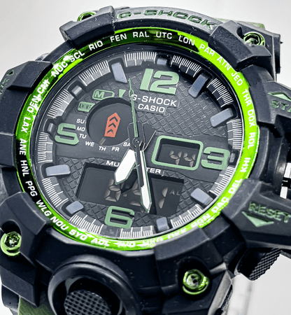 G Shock Casio Green Sports Watch for Men | Black and Green - Signature Seconds