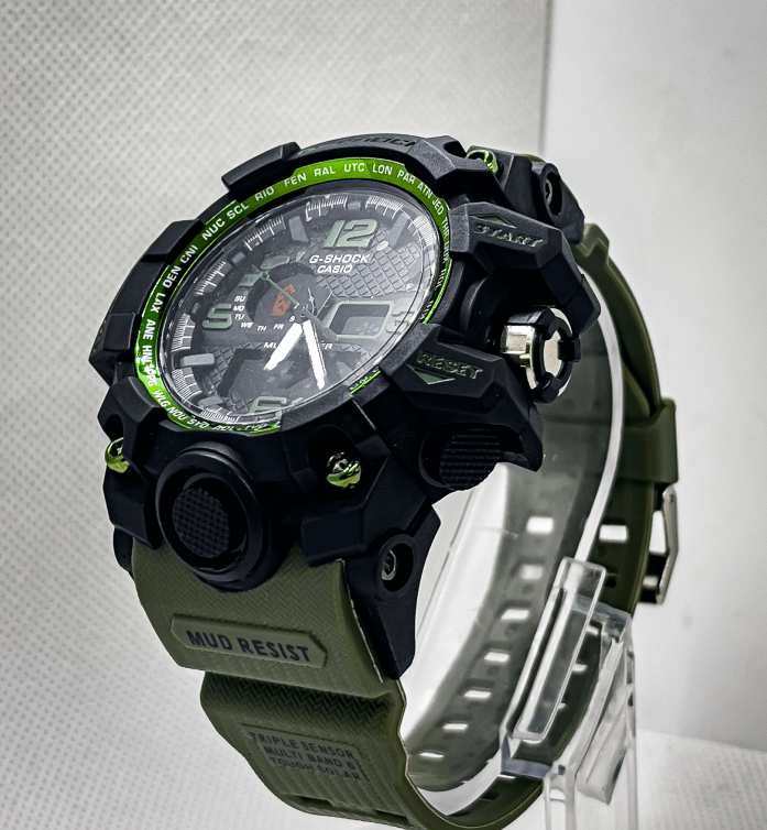 G Shock Casio Green Sports Watch for Men | Black and Green - Signature Seconds