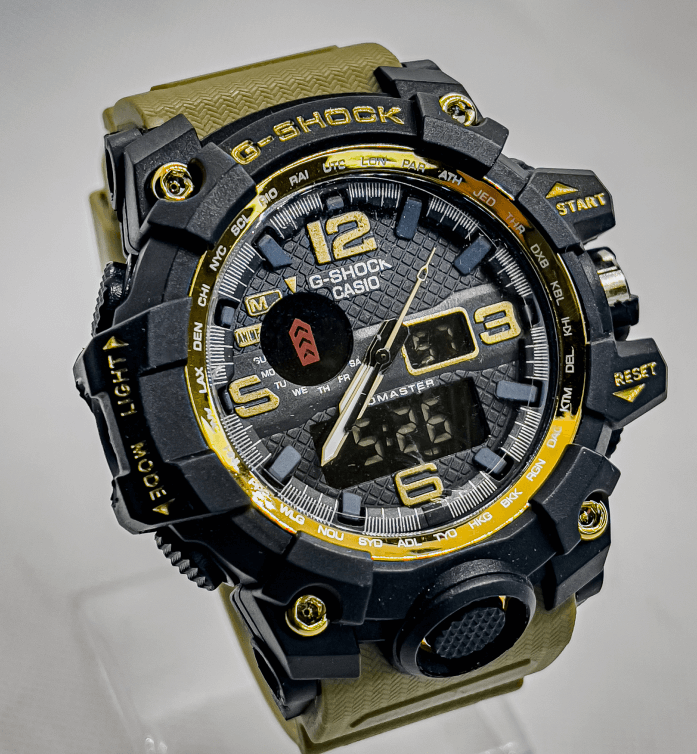 G Shock Casio Olive Sport Watch for Men | Black and Olive - Signature Seconds