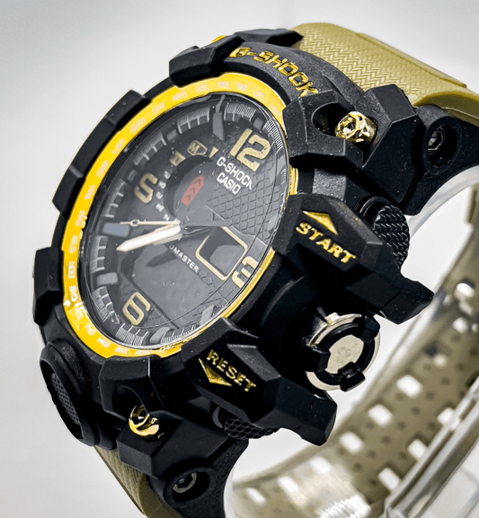 G Shock Casio Olive Sport Watch for Men | Black and Olive - Signature Seconds