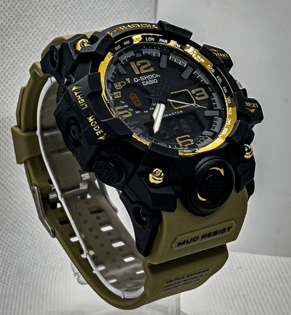 G Shock Casio Olive Sport Watch for Men | Black and Olive - Signature Seconds