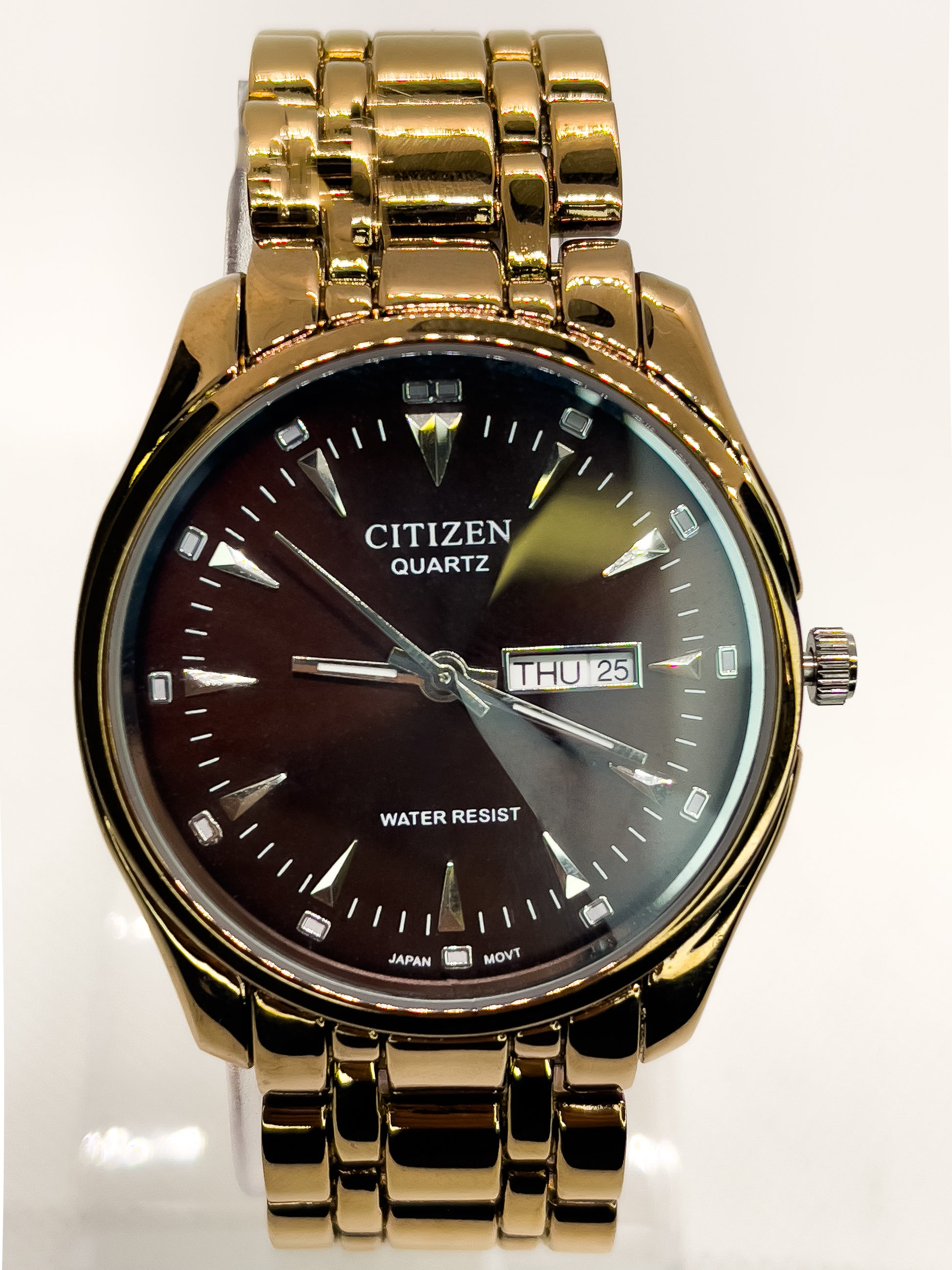 Citizen Analog Watch for Men | Rich Brown with Copper Tone - Signature Seconds