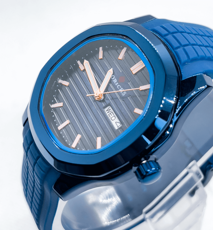 Forichs Blue Watch for Men | Luxury Blue - Signature Seconds