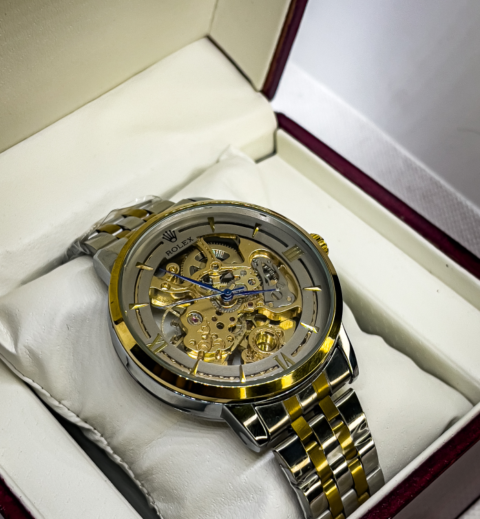 Rolex Mechanical Watch for Men | Gold And Silver - Signature Seconds